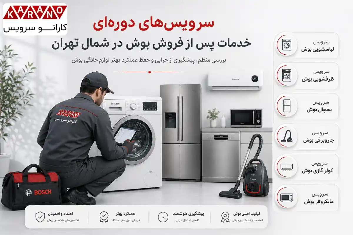 سرویس‌های دوره ای خدمات پس از فروش بوش در شمال تهران